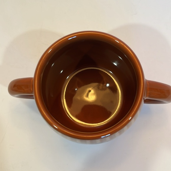 Brown Monkey Face Mug double handled USED - Picture 3 of 6